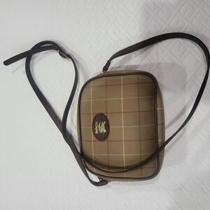 Burberry nova check canvas-leather khaki Crossbody Bag